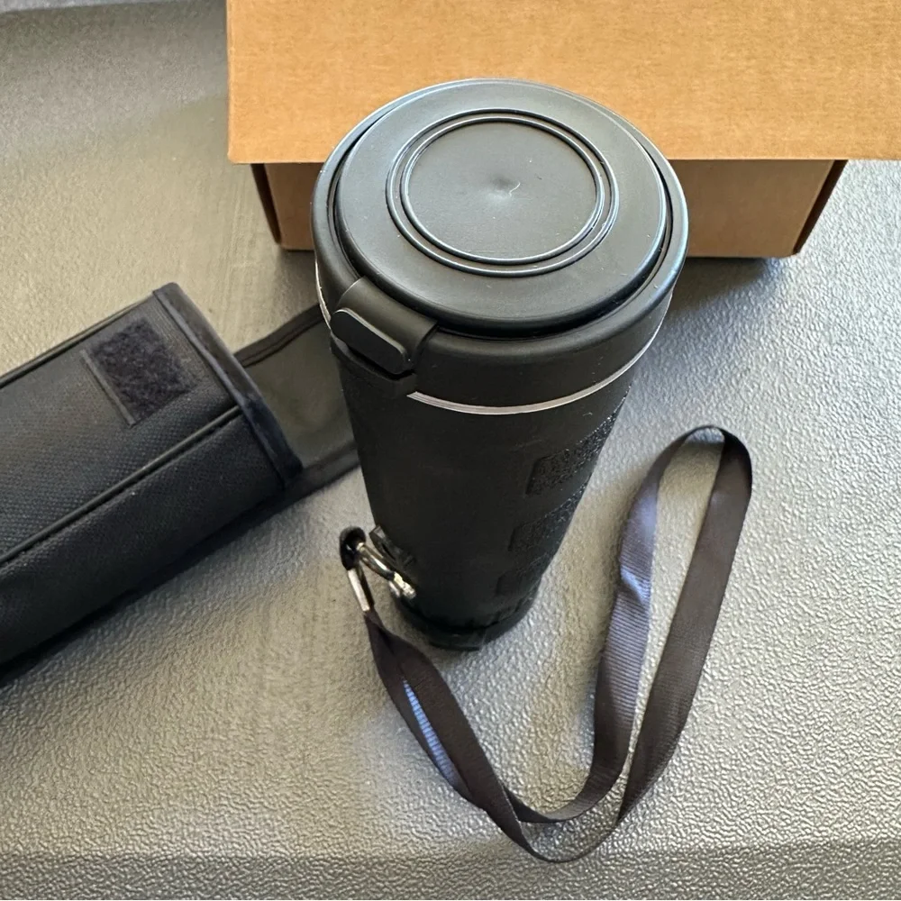HD Portable Telescope w Tripod Smartphone Mount Case Cloth Compass Monocular